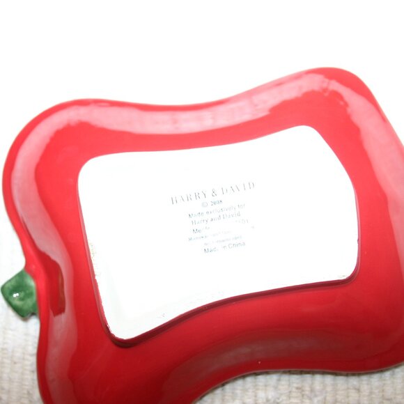 David & Harry Bright Red 2008 Model Cheese Dish w/Spreader R-619 - Picture 4 of 6